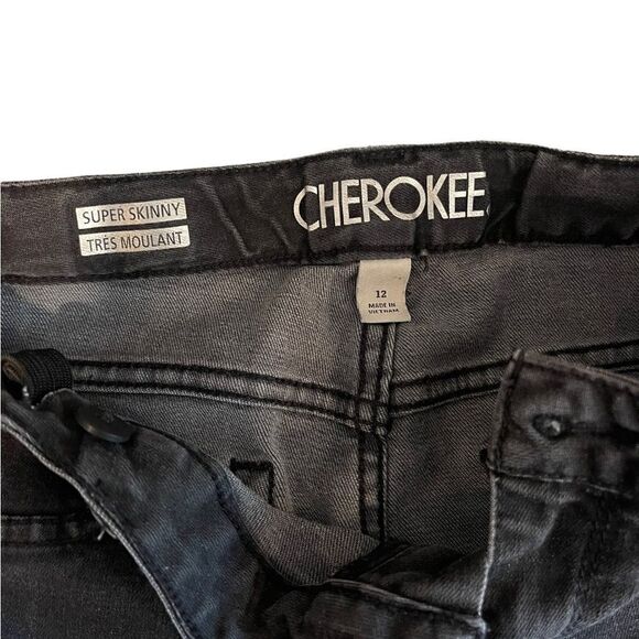 Cherokee Black Super Skinny Black Jeans Size 12 - Picture 4 of 5